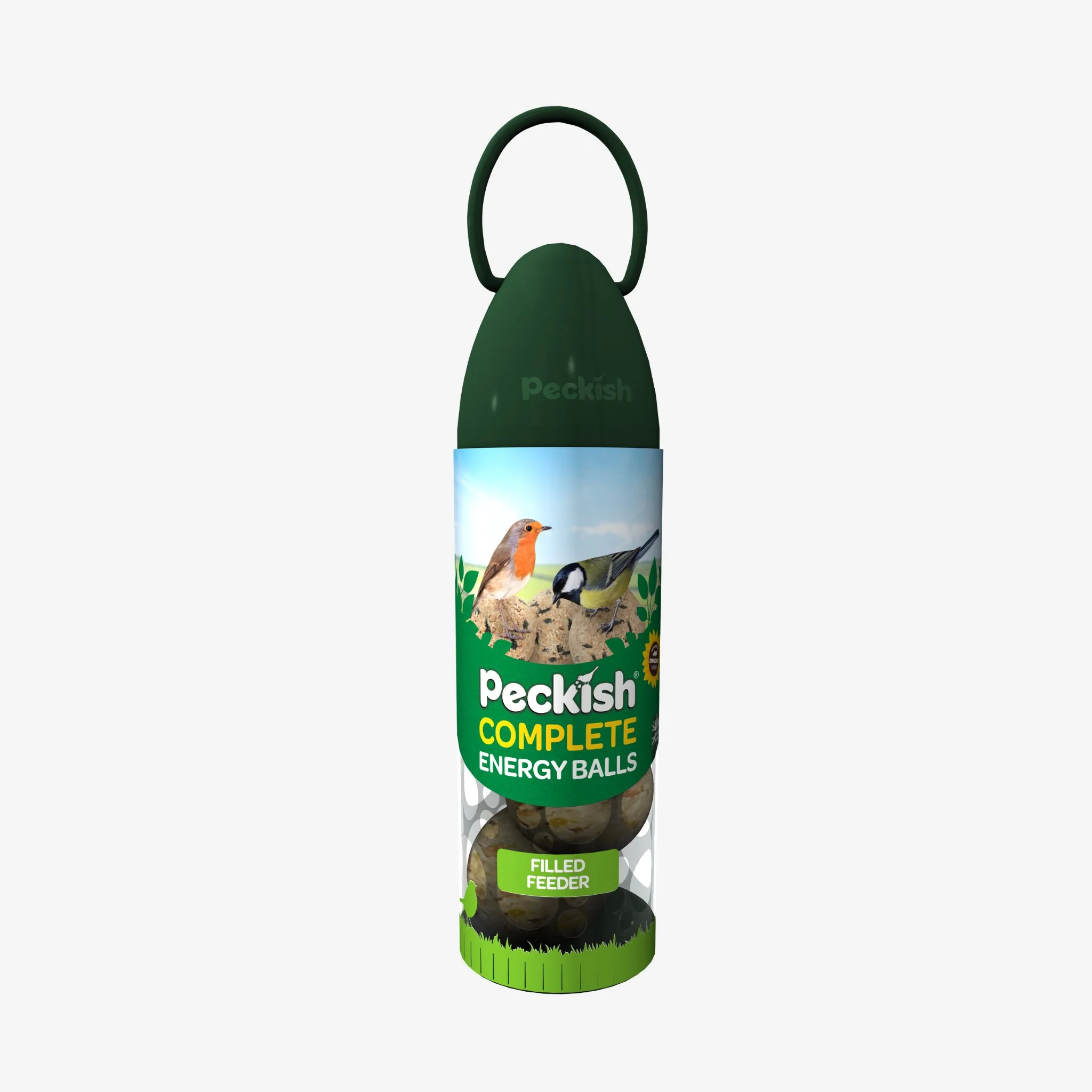 Filled Bird Feeders