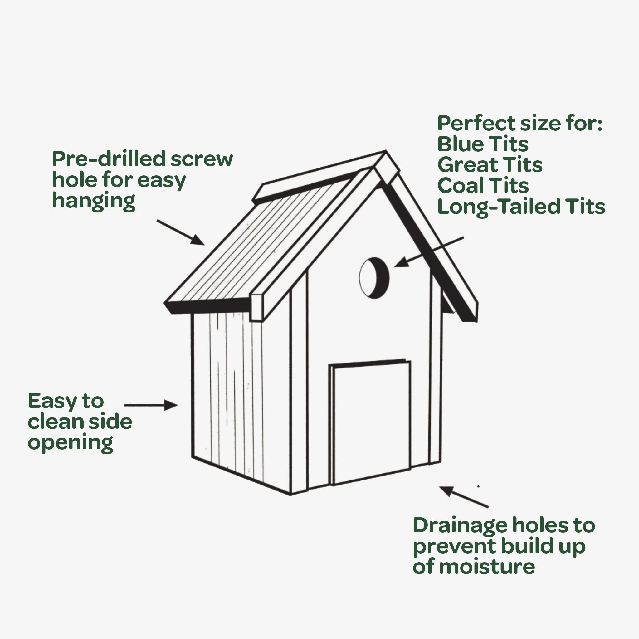 Peckish Garden Bird Nest Box - Image 3